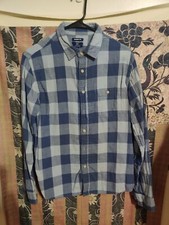 Mens George Classic Fit Pocket Checker Button Down Shirt Medium 38-40