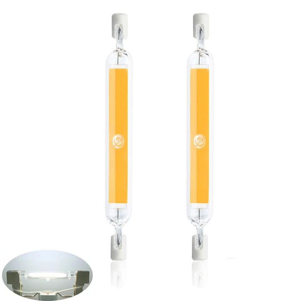 R7s Cob LED Glass Tube J118 Bulb Dimmable For Home Lighting Replace Halogen Lamp - Image 2 of 4
