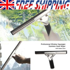 Stainless Steel Window Squeegee Shower Cleaner Chrome Window Squeegee Wiper 25cm