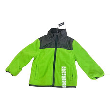 OSHKOSH B'GOSH Boys Green  Blue Reversible Fleece Jacket Size 2T