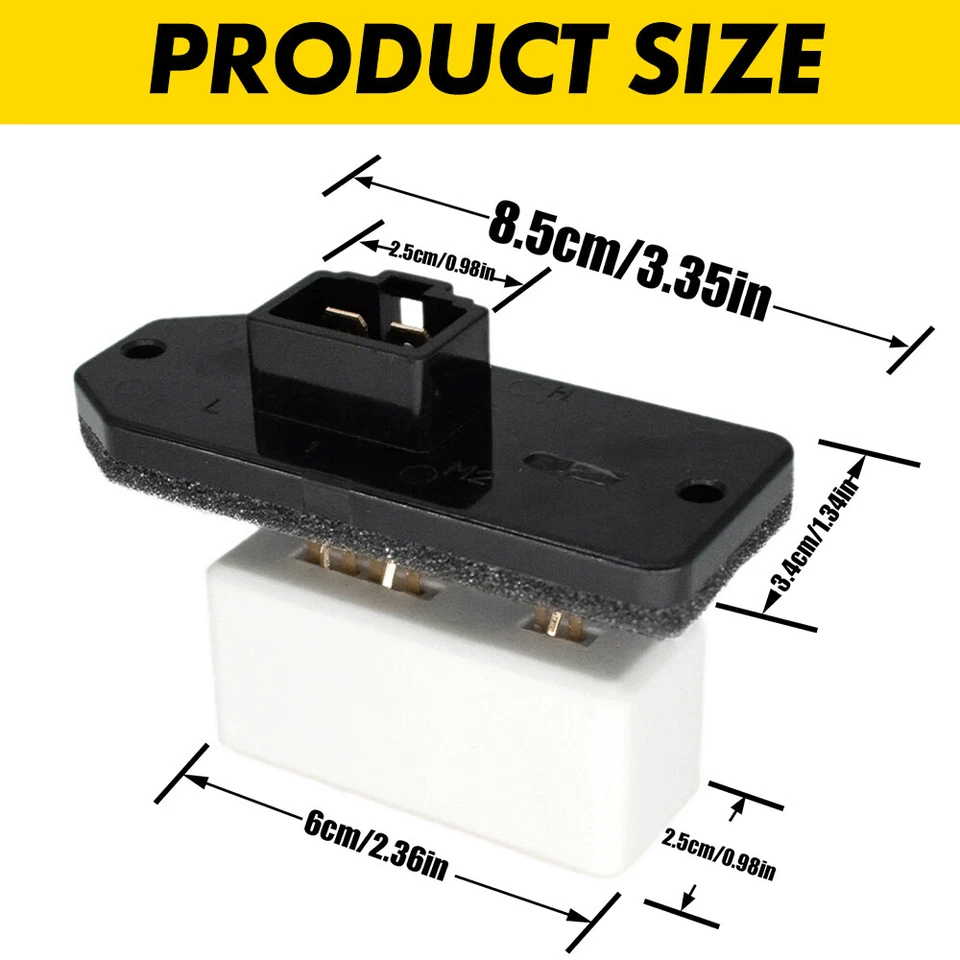 Para Dodge RAM 1994-2008 Calentador HVAC AC Soplador Motor Ventilador Resistencia 1500 2500 3500 Foto 3 de 4