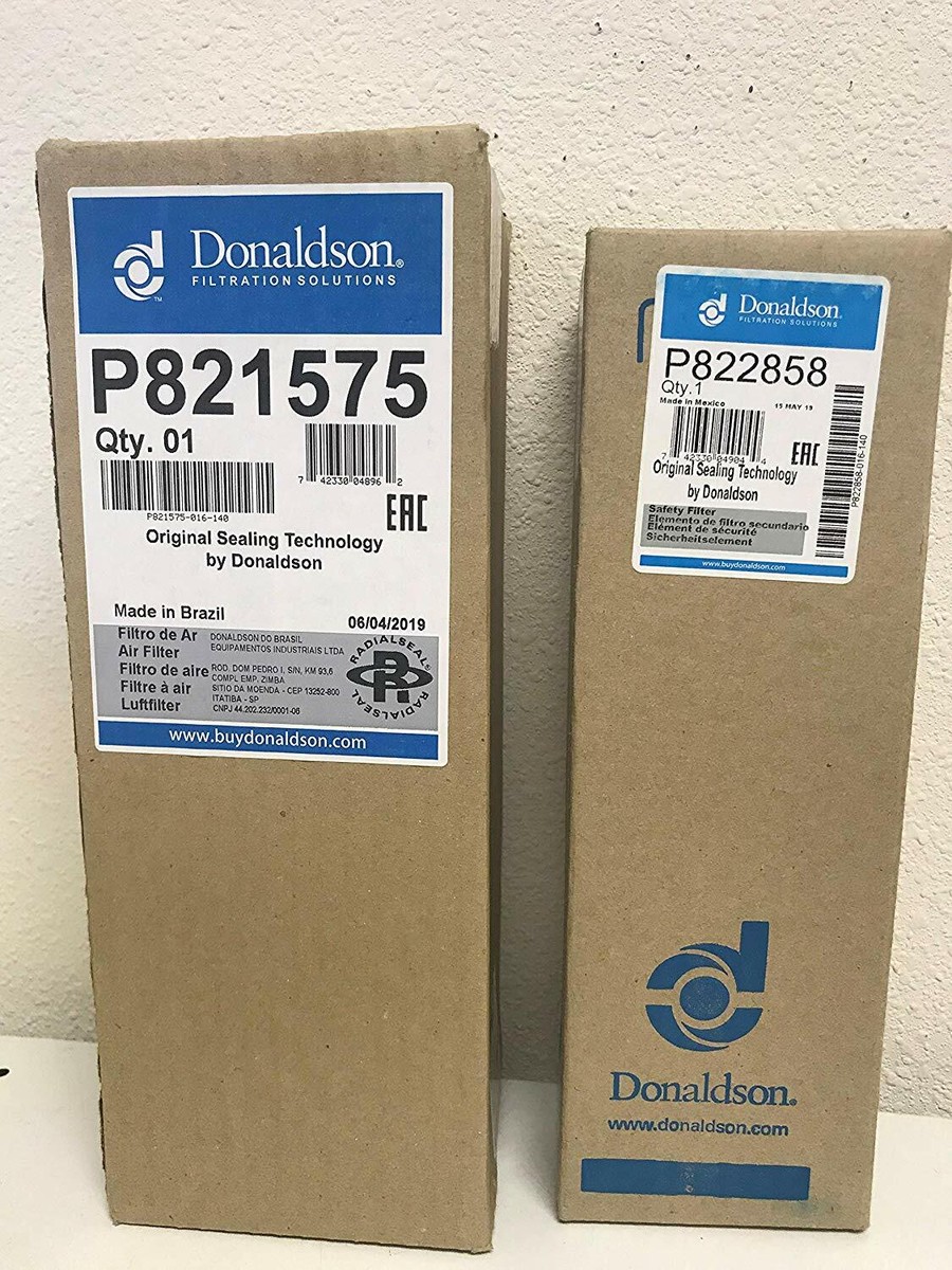 Filtri Per Aspiratore Industriale P821575 P822858 Set Filtri Aria Donaldson P821575 P822858 - Per FPG05 AIR CLEANERS, Nuovo E Pronto All'uso Filtri Aria Ricambio Generici