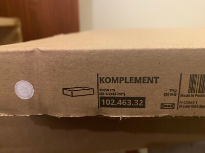 Ikea KOMPEMENT Schublade, weiß, 75x58 cm, 10246332