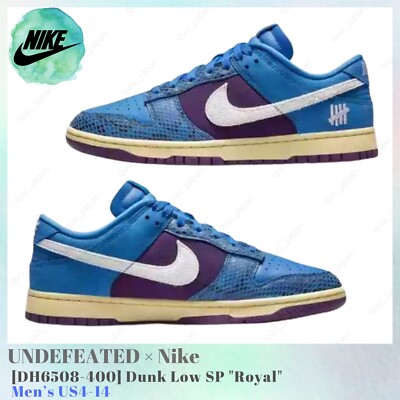 UNDEFEATED × Nike Dunk Low SP Royal DH6508-400 Men's US4-14 NEW