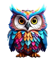 Owl Skate Sticker (3 Inch) Street Art Urban Edgy Hip Hop Grunge Bold Colorful