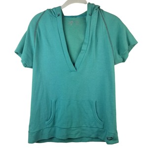 v neck moletom com capuz