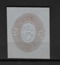 El Salvador embossed cut square MHR 25centavos