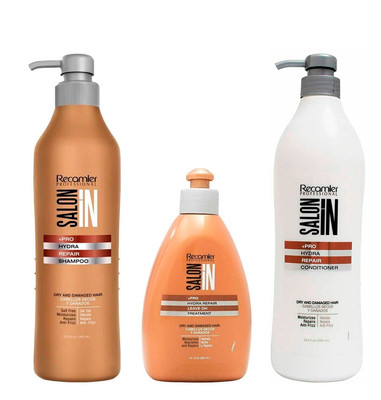 Recamier Professional Salon In + Pro Hydra Repair Hair kit ( 3 Pack ) 1L
