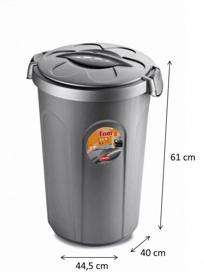 XL Tierfuttertonne Futtertonne Tonne Mülltonne Futtereimer Futterbox 46 L TOP - Bild 2 von 3