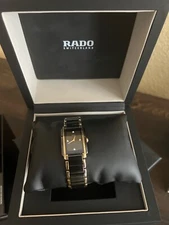 Rado Integral Diamond Black and Gold High Tech Ceramic Case and Strap Women's...