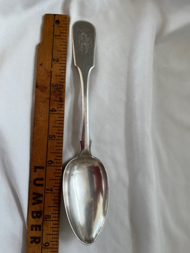 Danish Royal Family Armorial Crest Silver Anton Michelsen serving table spoon - Picture 2 of 3