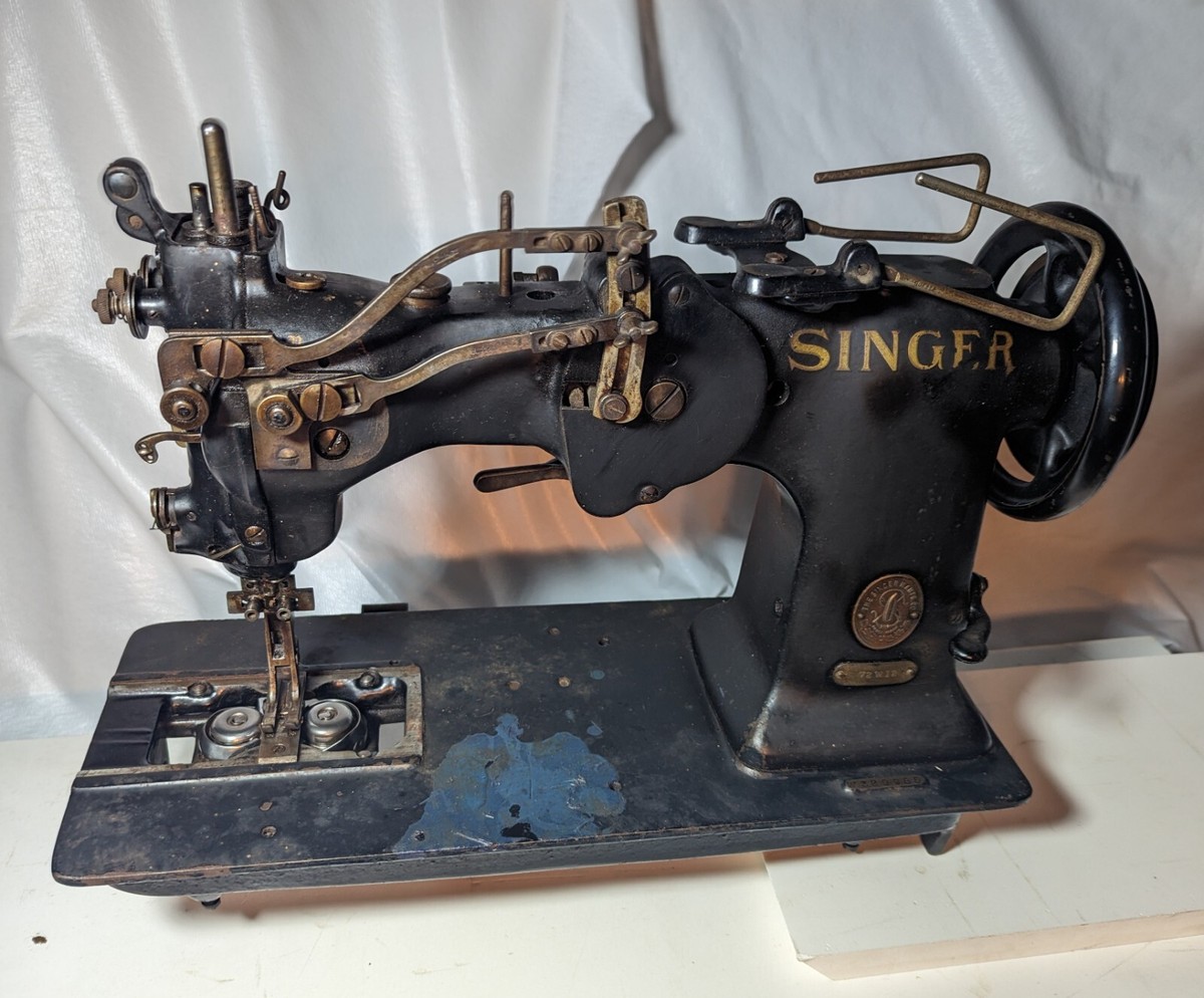 Singer Sewing Machine Vintage 72W12 Hemstitch Antique | eBay