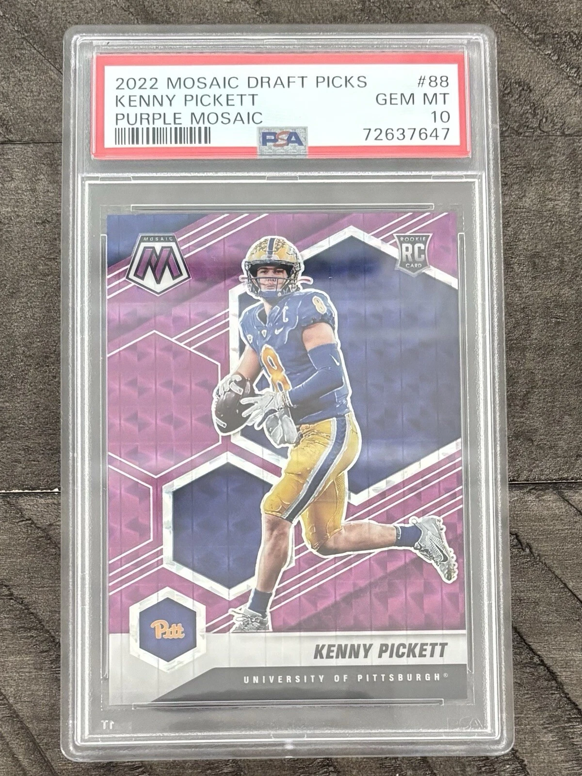 Kenny Pickett Panini Mosaic Draft Picks #88 Purple Mosaic