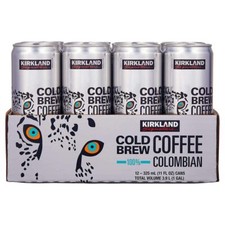 KIRKLAND SIGNATURE Signature Cold Brew Colombian Coffee, 11 Fl Oz Pack of 12