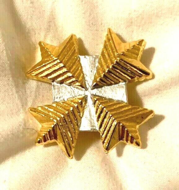 STAR TREK THE MOVIE ADMIRAL PIN METAL GOLD PLATED HALLOWEEN COSPLAY SILVER PAINT