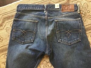 Rrl Double Rl Mens Low Straight Japan Woven Selveged Denim Jeans New Faded Wash Ebay