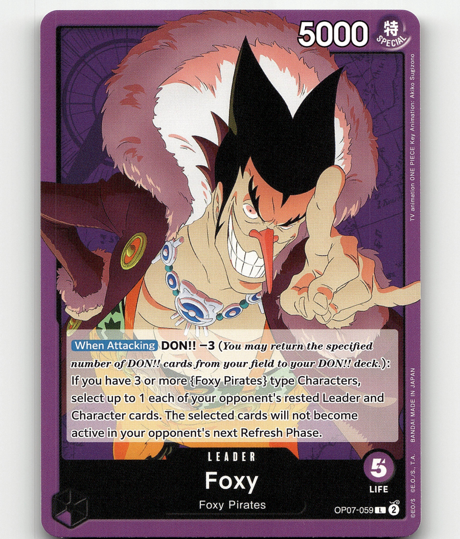 one piece card game foxy Foxy Alternate Art - OP07-071R - 500 years in the Future