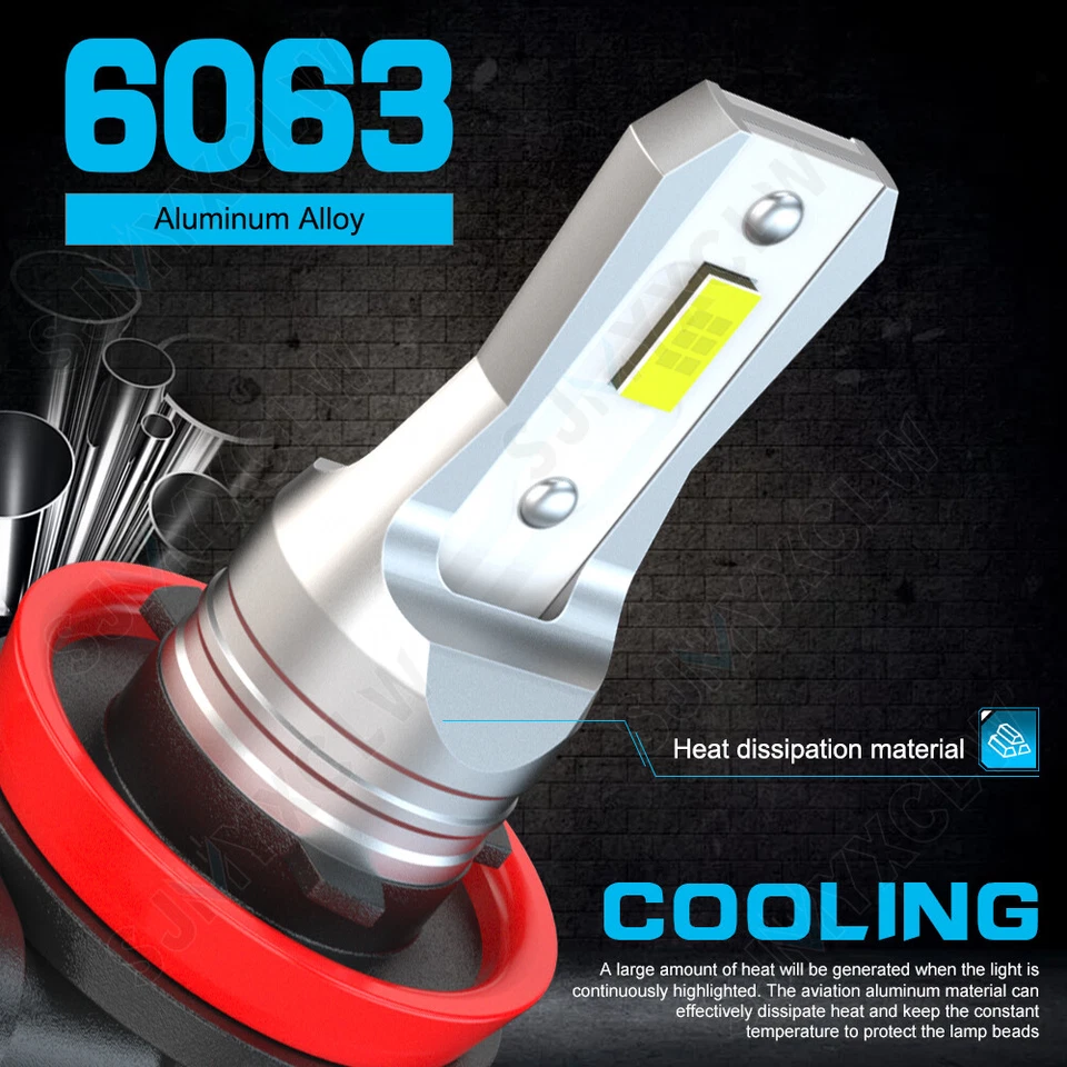 Kit de 4 bombillas LED luces altas bajas para Mazda 3 Sport 2010-2015 2016 2017 Foto 4 de 4