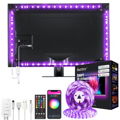 Smart TV LED Backlights 9.8ft WiFi Strip Lights for TV Compatible with Alexa ...