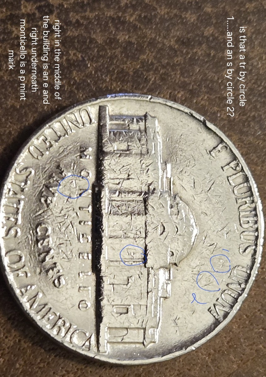 1976 D Jefferson Nickel Mint Mark Error Blob D Filled In | eBay