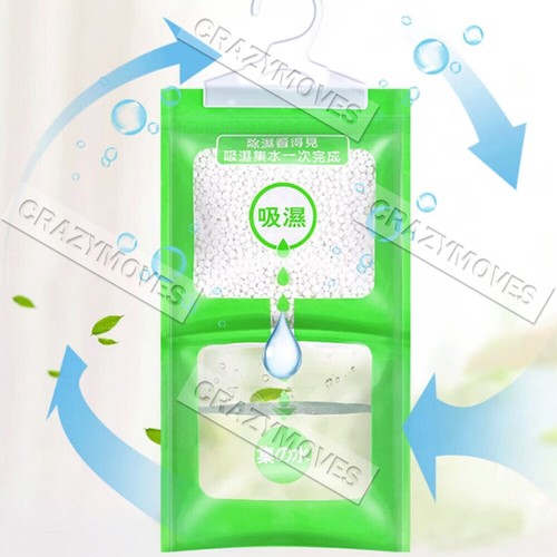 20Pcs Dehumidifier Bag Moisture Absorber Hanging Wardrobe Drying Anti-mold VIC - Picture 9 of 10