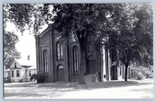 Mendota Illinois IL Methodist Church Real Photo Postcard RPPC 1930-50