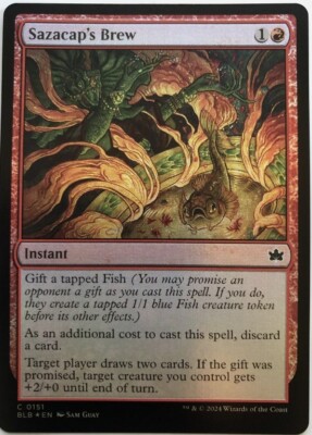 FOIL Sazacap's Brew Bloomburrow Magic The Gathering MTG Red Instant Spell  Card | eBay
