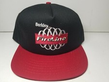 Vintage 1980's/90's Fishing Berkley FireLine Snapback Trucker Hat (Made In USA)