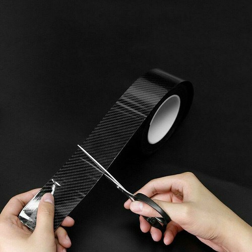 Carbon Fiber Car Door Sill Protector Scuff Plate Vinyl Sticker Trim Accessories - Foto 12 di 14