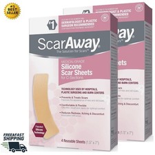 GoodSense ScarAway Advanced Skincare Silicone Scar Sheets for C-Sections, 2PK 