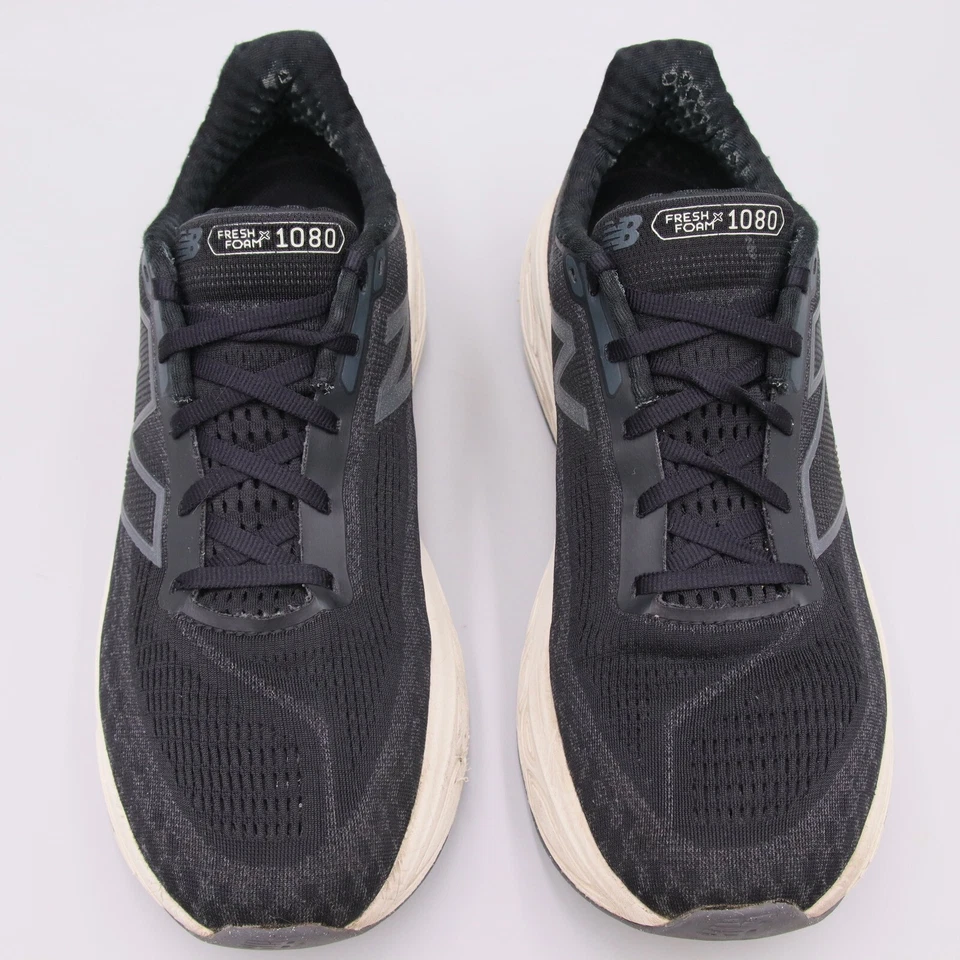 New Balance Fresh Foam x 1080v14 Womens 10.5B Black White Comfort Running Shoes - Image 2 of 4