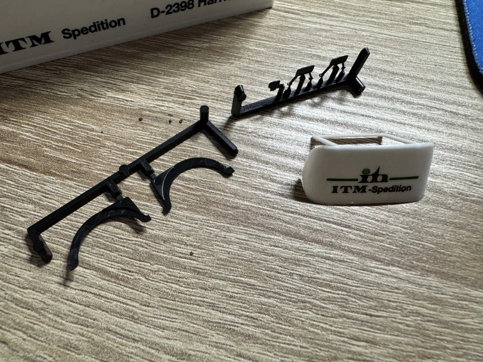 Herpa Camion MAN ITM Spedizione Contenitore Buone Condizioni Senza OVP - Immagine 3 di 4