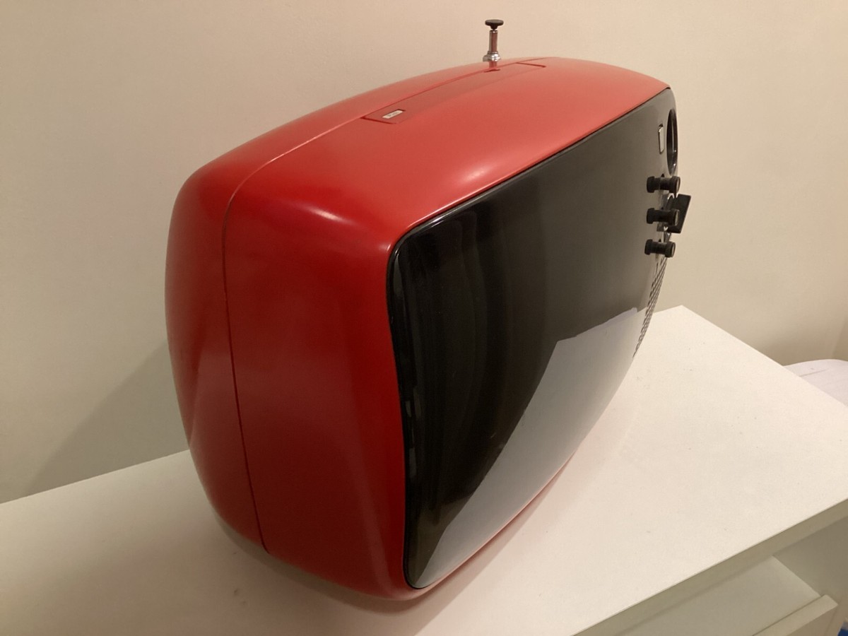 NATIONAL TR-542LN SOLID STATE TV 1970s SPACE AGE RED | eBay
