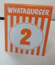 Whataburger Table Tent Number 2 