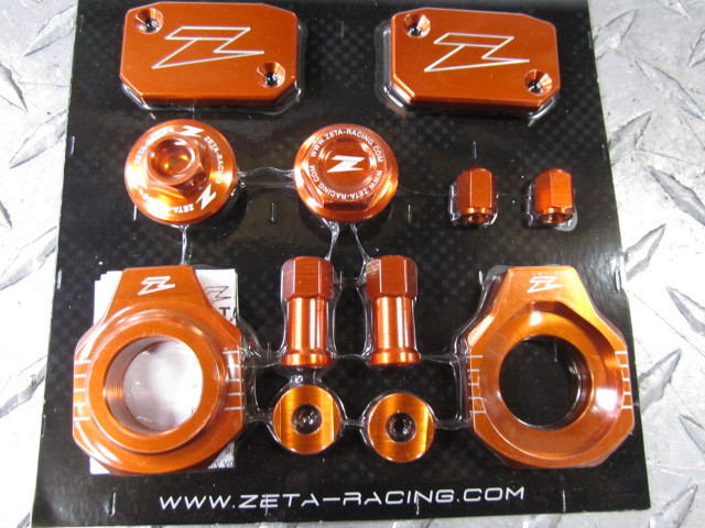 Zeta : Aluminum Billet Dress Up Kit : Orange : KTM 250 300 350 450