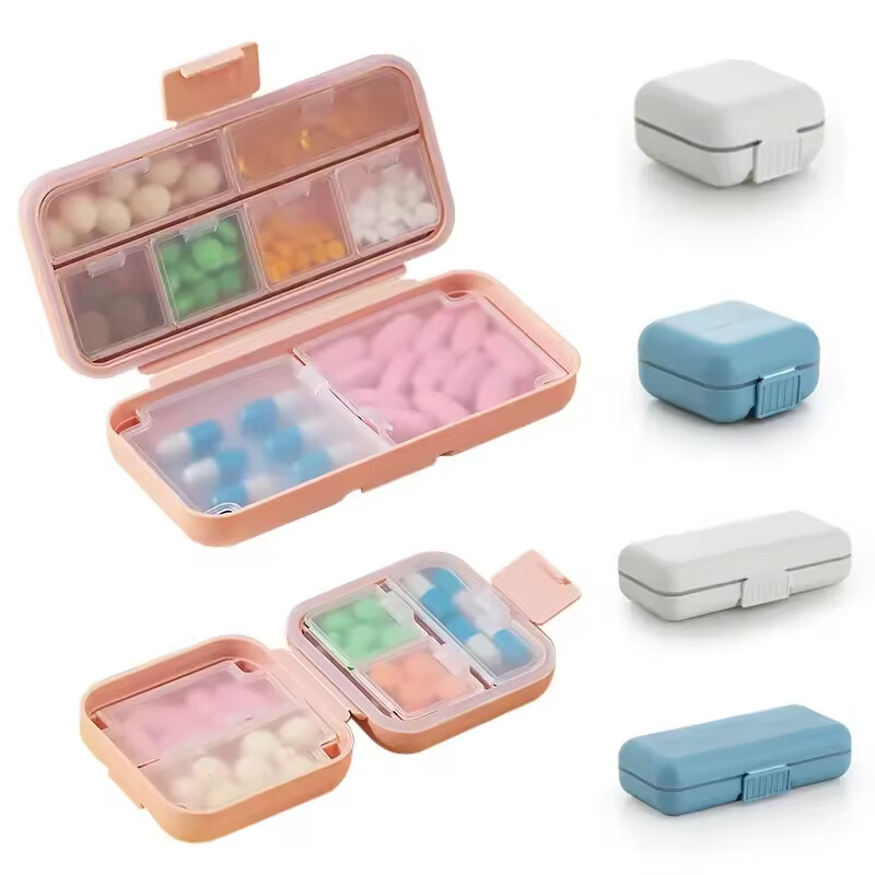 Pill Box Medicine Holder Organizer Dispenser Box Case Travel Tablet Container