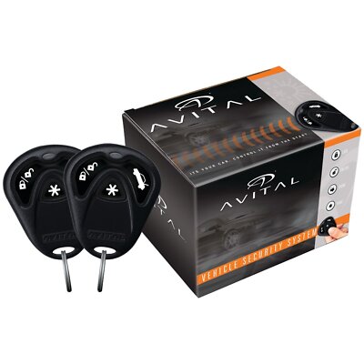 AVITAL 3100L 1-WAY SECURITY SYSTEM KEYLESS ENTRY ALARM W/ SIREN & 2 REMOTES DEI