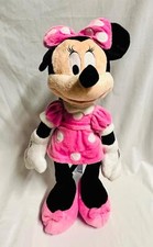 Disney Minnie Mouse Pink Polkadot Plush Bag Backpack 18"