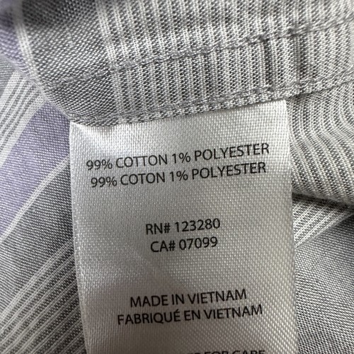 Travis Mathew Shirt Mens Extra Large Purple Striped Cotton Classic Button-Up - Picture 5 of 6