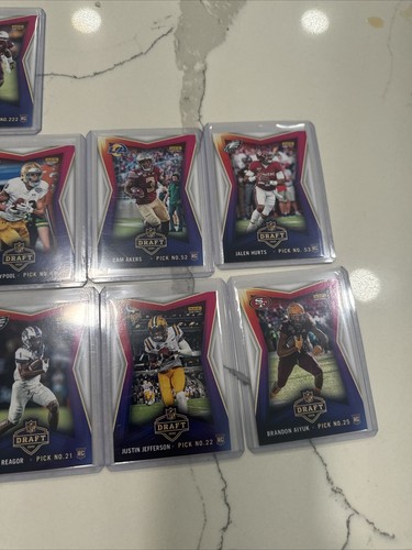 Lotto di 32 carte NFL 2020 Draft Pick Panini Instant RC Joe Burrow Tua Tagovailoa - Foto 7 di 15