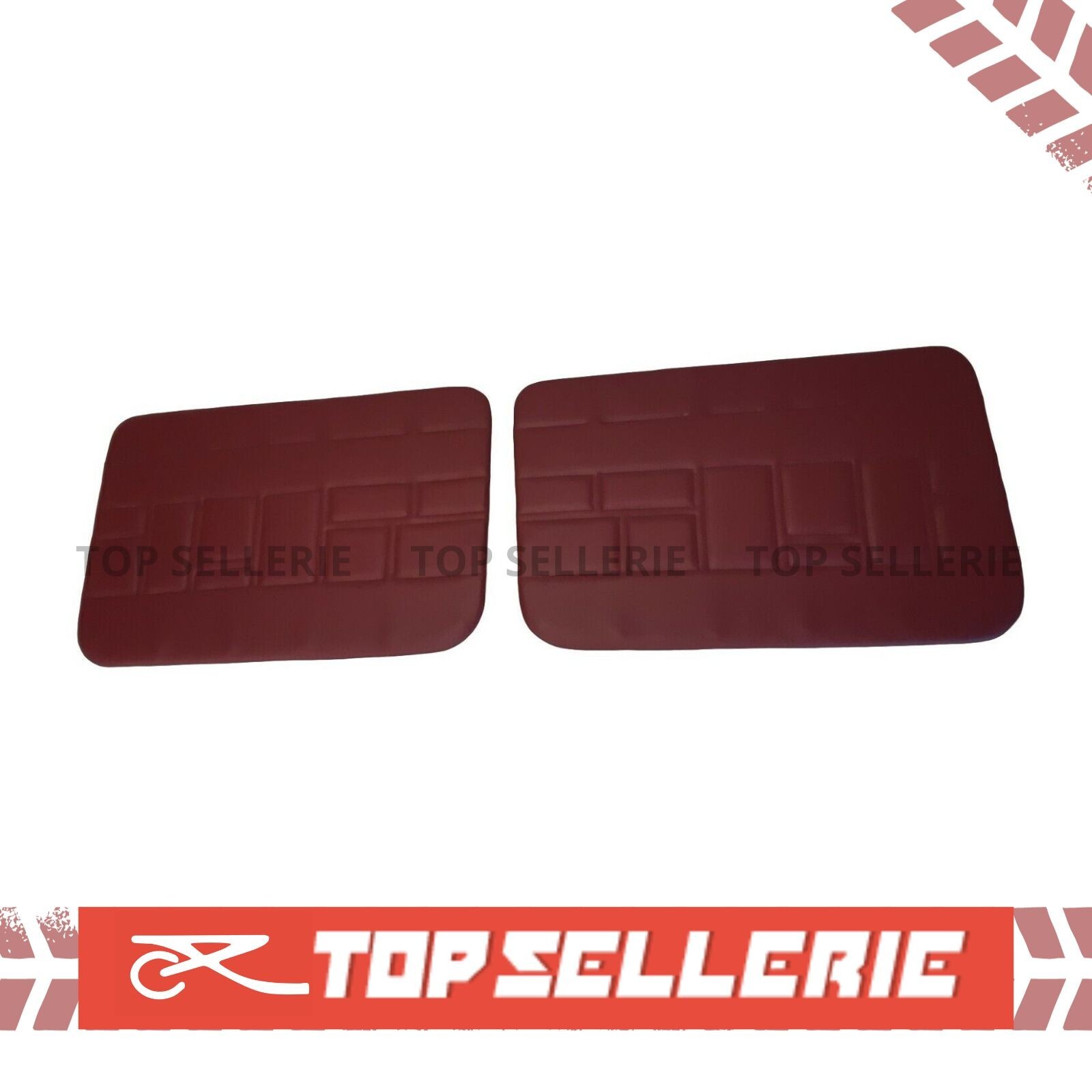 Panneaux portes avant simili bordeaux Renault 4 L REF/CA0111