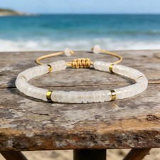 Natural Clear Quartz Bracelet 4mm Gemstone Bead Healing Crystal Bracelet