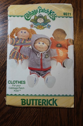 Butterick 6511 Pattern-Cabbage Patch Kids Clothes-Jacket Pants Skirt Uncut