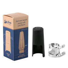 Silver Clarinet Ligature Plastic Cap Set Instrument Accessories Kit Part