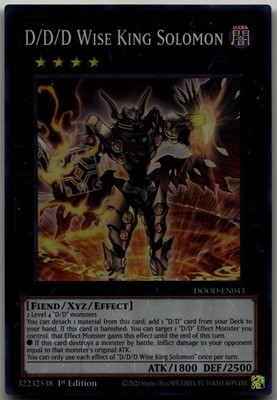 D/D/D Wise King Solomon Super Rare Doom of Dimensions DOOD-EN043 NM
