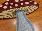 Tibetan Mushroom Rug Shape Handmade Kids Boho Rug Aesthetic Rug 4x4 Ft — photo 7