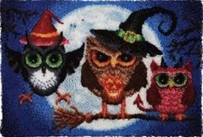 Howie's Latch Hook Kits for Adults, DIY Halloween Latch Hook Kit Rug Crochet ...