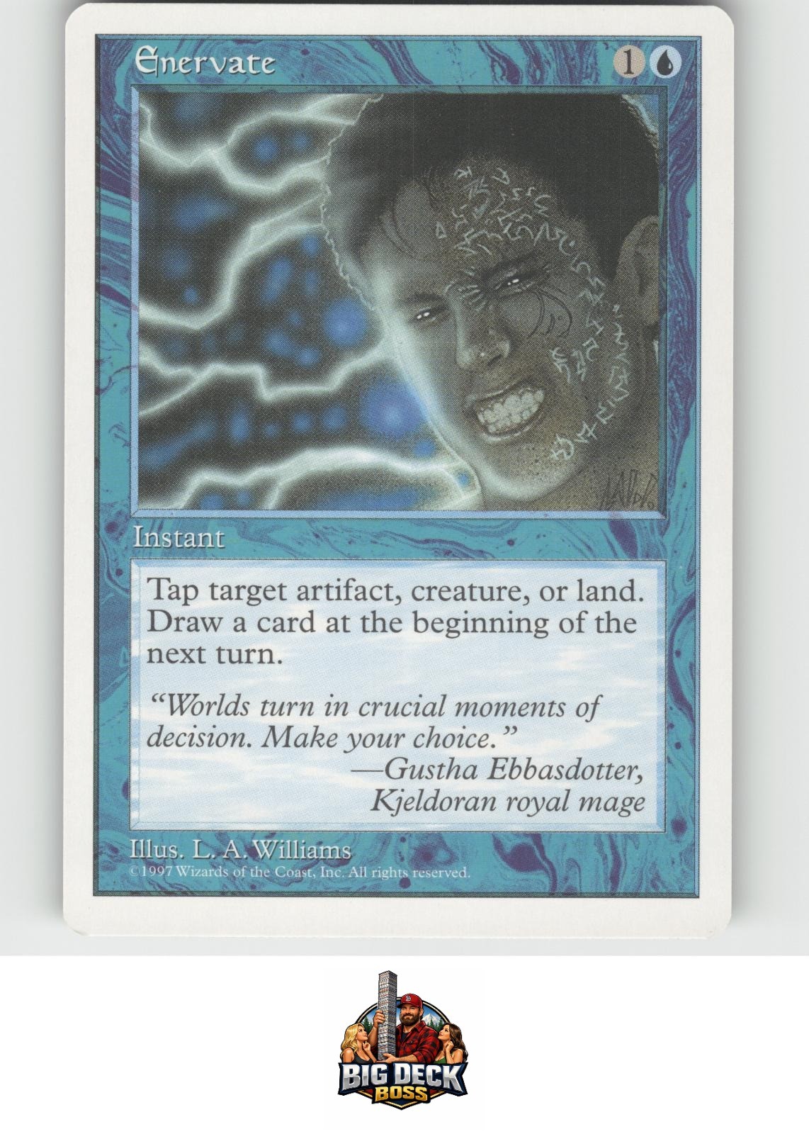 Enervate Fifth Edition Common MTG Moderately Played
