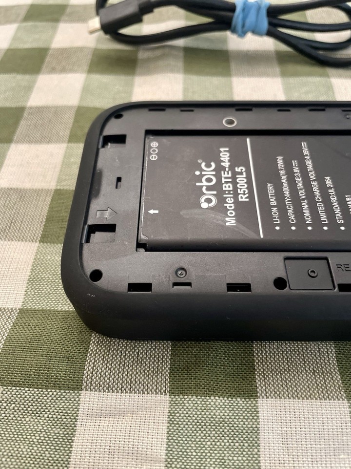 Orbic R500l5 Orbic Speed 5G UW R500L5 Verizon 5G LTE Data Hotspot - missing back ...