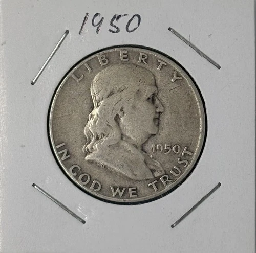 1950 Franklin Half Dollar 90% silver